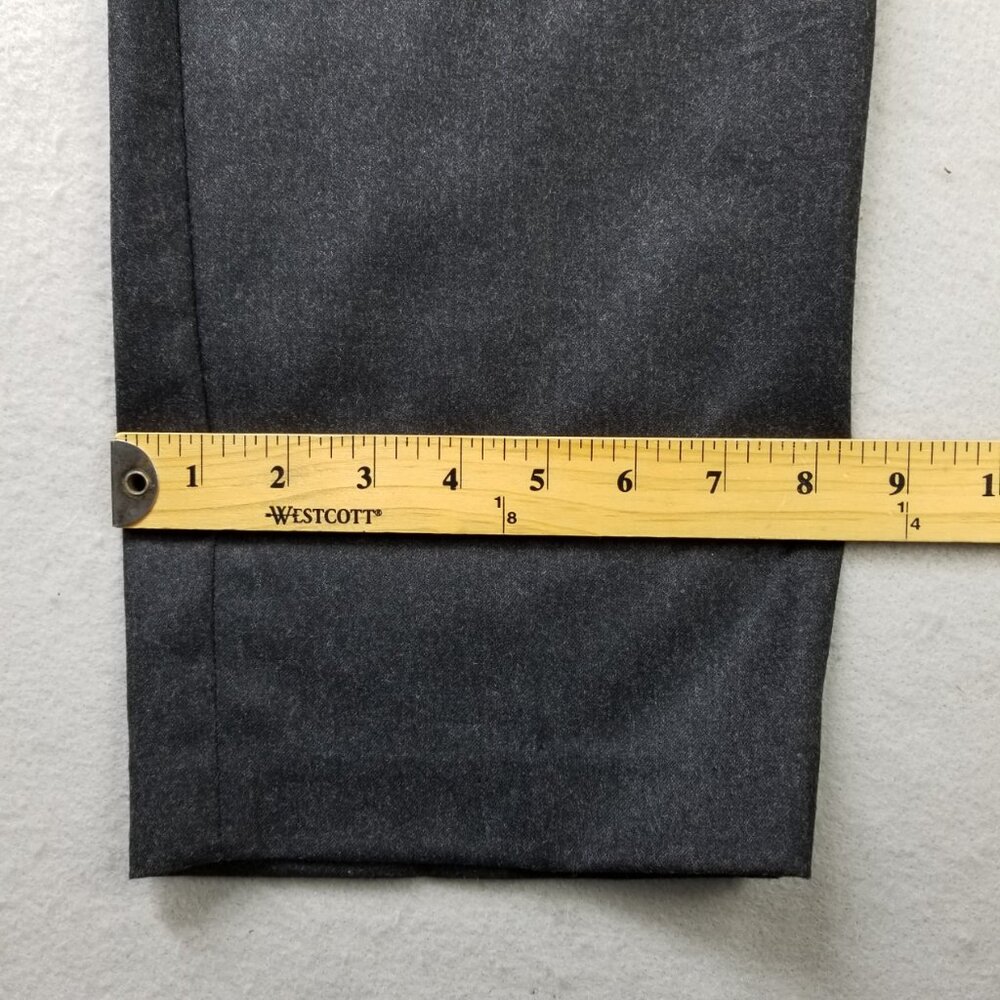 Banana Republic Pants Mens Gray Tapered Soft Virgin Wool Vitale Flannel 120's - Picture 6 of 12